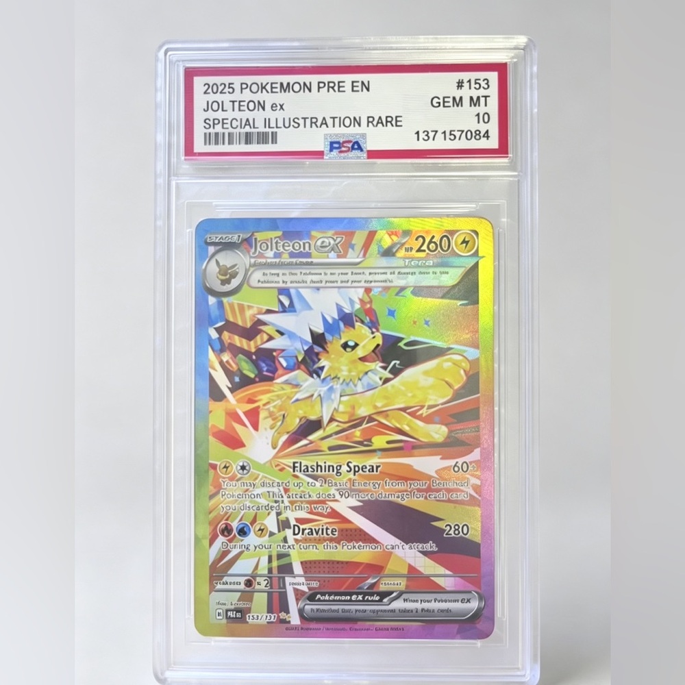 Pokémon Jolteon ex PSA 10 Special Illustration Rare - Yellow Holo Collector Card